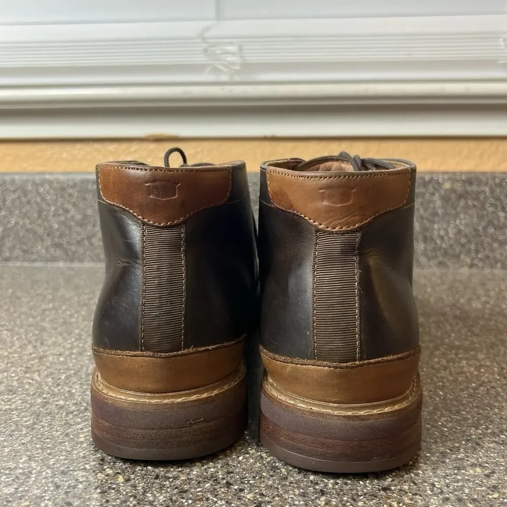 Florsheim Men's Size 8 M Brown Leather Chukka Ankle Boots Lace Up Comfort Casual
